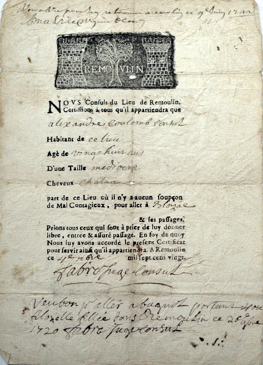 Peste attestation deplacement 1720
